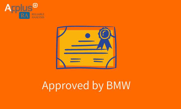 Congratulations to Applus+ Reliable Analysis for successfully achieving BMW recognition!